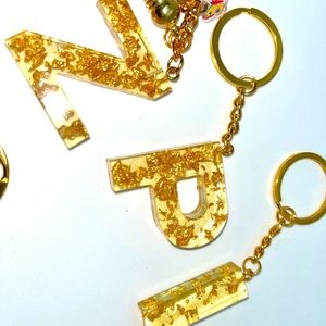 Gold Flake Keychains
